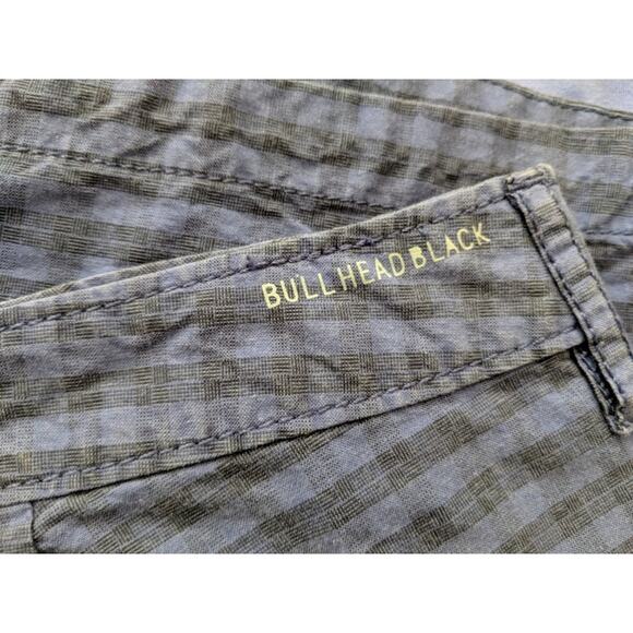 Bullhead Black Blue Shorts Plaid Checked Pockets 7 (Juniors) - Picture 6 of 7